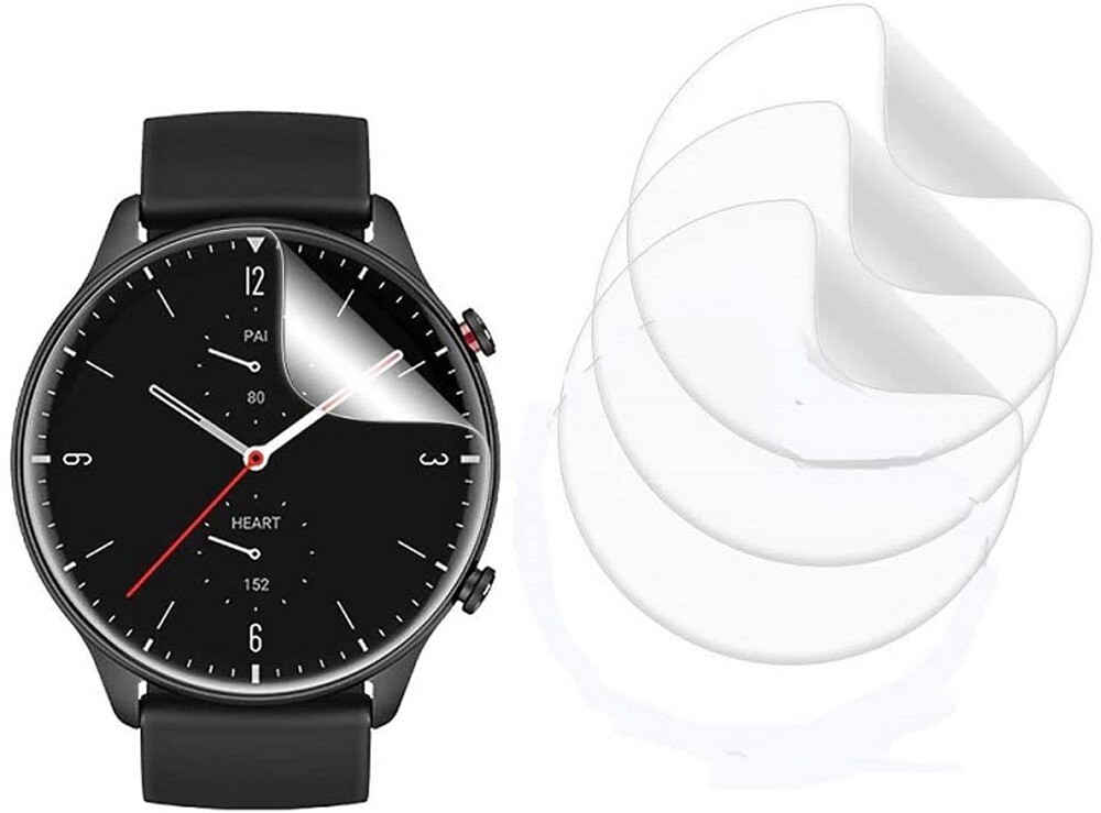 Bộ 3 miếng dán TPU bảo vệ màn hình đồng hồ thông minh dành cho Huami Amazfit GTR 2 GTR2