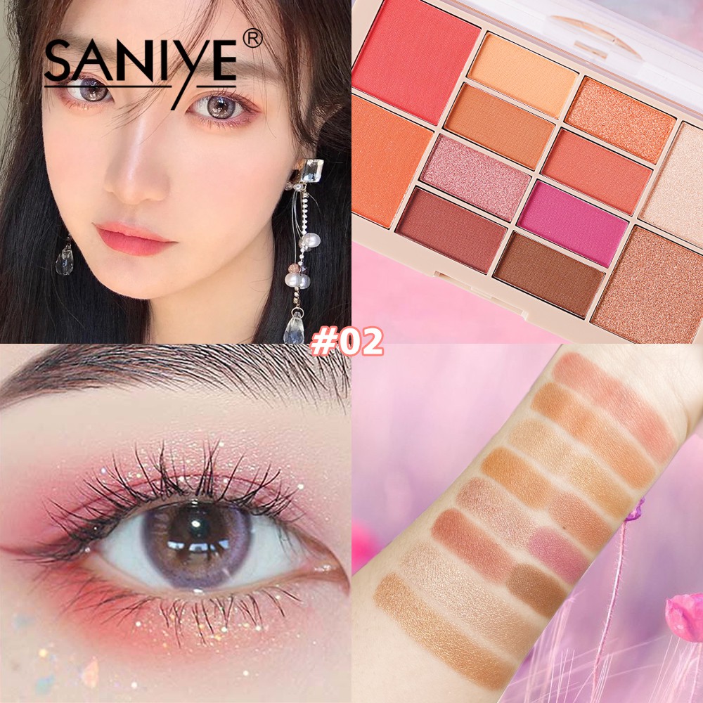 Bảng Phấn Mắt/Má Hồng/Phấn Bắt Sáng Saniye E225 Chuyên Nghiệp 27g | BigBuy360 - bigbuy360.vn