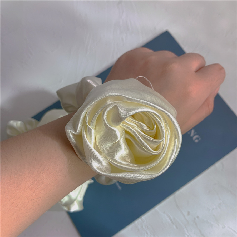 Dây Buộc Tóc Phối Hình Hoa Hồng Hợp Thời Trang Cho Nữ