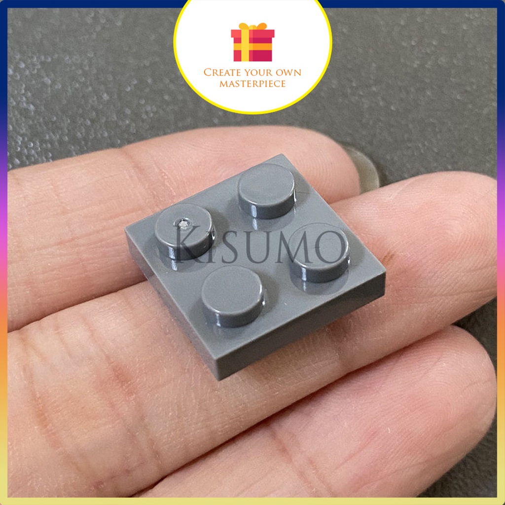 Đồ chơi giáo dục lắp ráp le. go logo moc combo 20 gạch dẹt 2x2 b7 3022