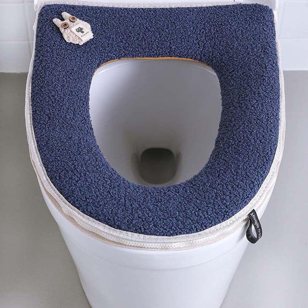HARRIETT Vỏ Bọc Bệ Ngồi Toilet Bằng Vải Bông Ấm Áp Tái Sử Dụng Được