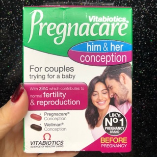Vitamin Vitabiotics Pregnacare Him & Her tăng khả năng thụ thai gấp 2 lần