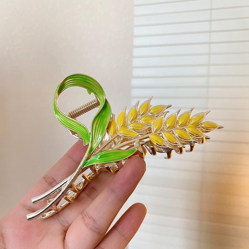 Kẹp tóc càng cua lúa mì kiểu dáng sang trong vintage T15