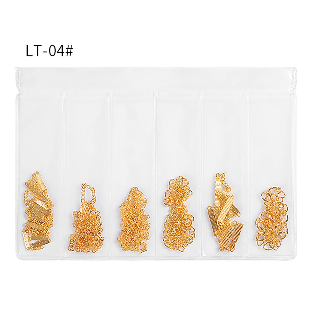 [Hàng mới về] Dây xích hợp kim 3D nhiều kích cỡ màu sắc đính móng nghệ thuật