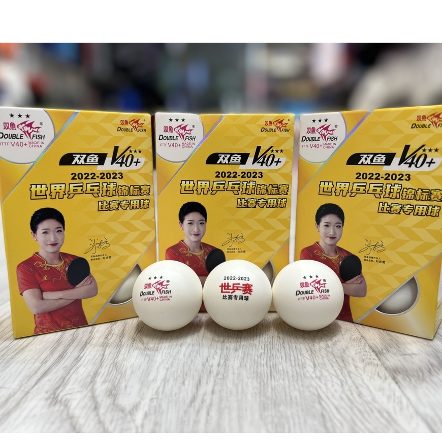 Hộp 6 Quả Bóng Bàn Double Fish 2023 - Loại Cao Cấp Nhất 2022 - Chính Hãng - Thi Đấu Giải Thế Giới Từ Năm 2022-2023