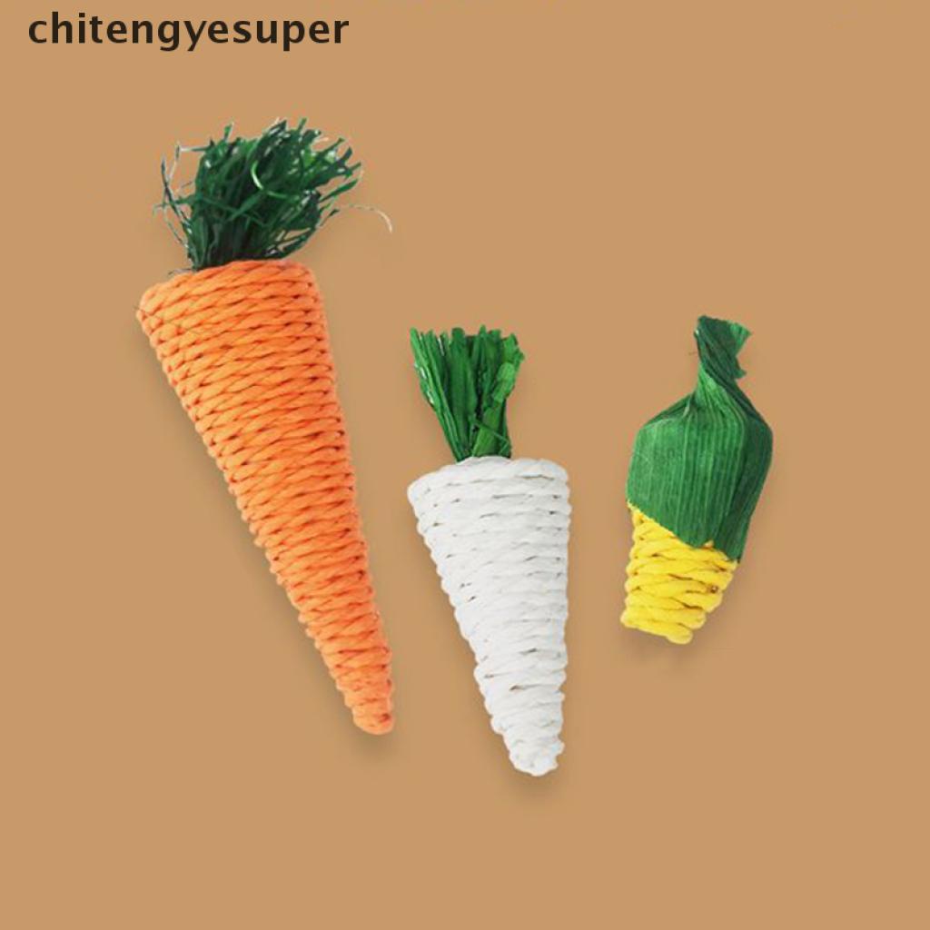 Đồ chơi nhai gặm hình củ cà rốt dễ thương cho chuột hamster / thỏ