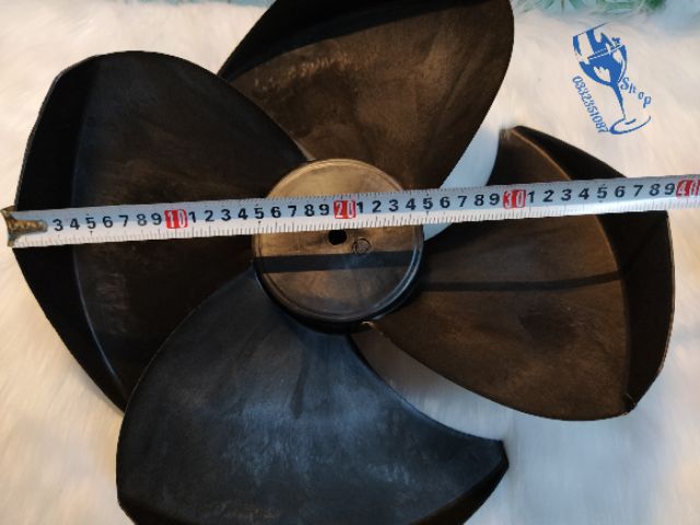 Cánh gió quạt điều hoà 38cm trục 12 - quạt làm mát phun sương