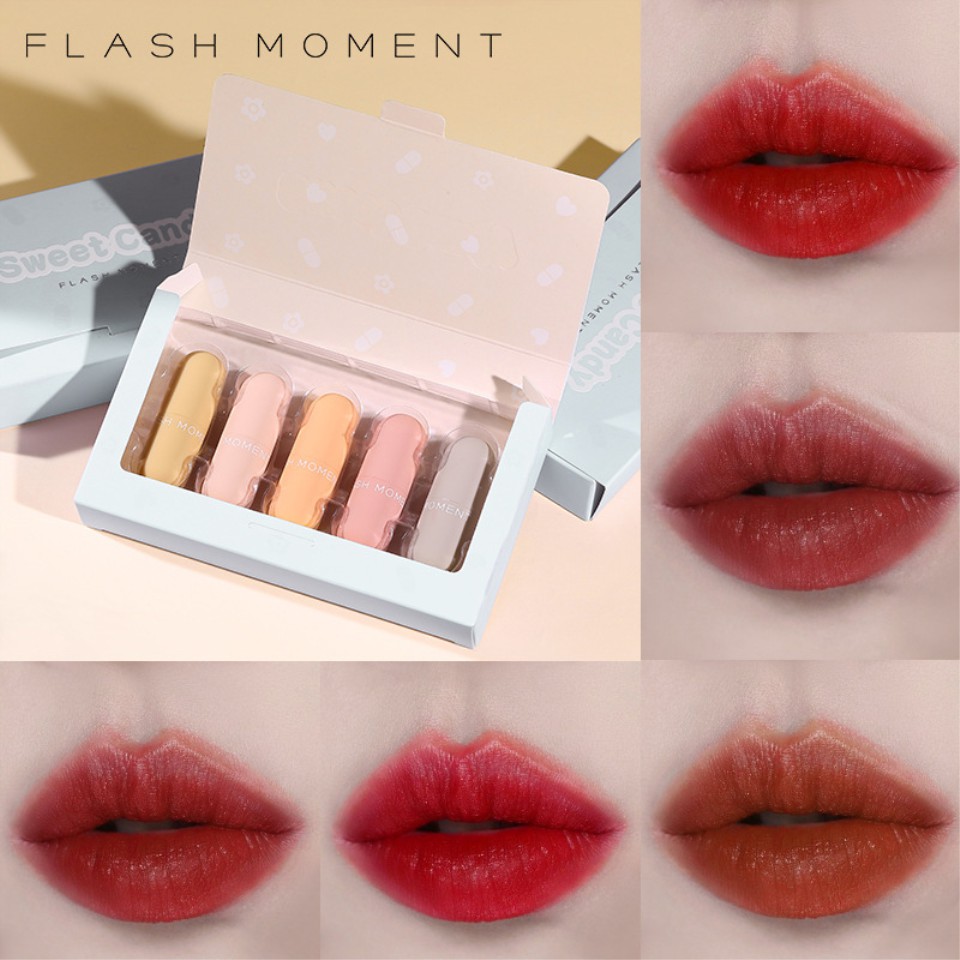 (Hàng Mới Về) Son Tint Kiss Beauty Lâu Phai Thiết Kế Vỏ Son Trái Tim Xinh Xắn 5 Brand-Name | BigBuy360 - bigbuy360.vn