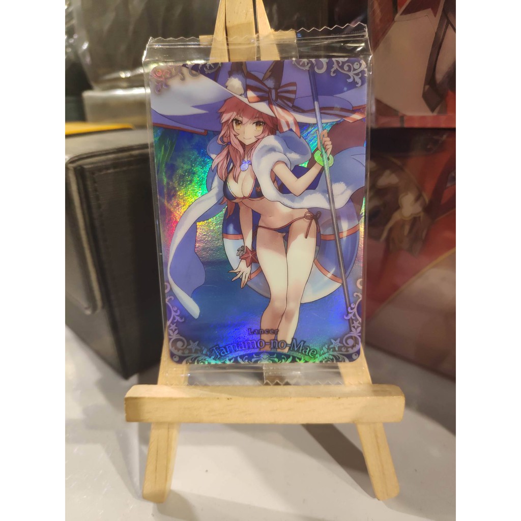 Thẻ bài bánh xốp Fate Grand Order FGO Tamamo no Mae SP - Super Rare - Tặng bọc bài nhựa bảo quản