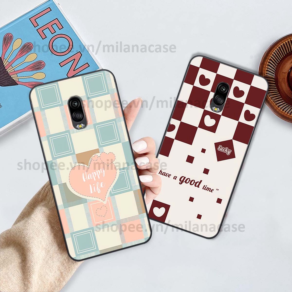 Ốp Samsung J7 Plus / J7+ caro họa tiết nhiều màu sắc siêu đẹp thời trang cá tính