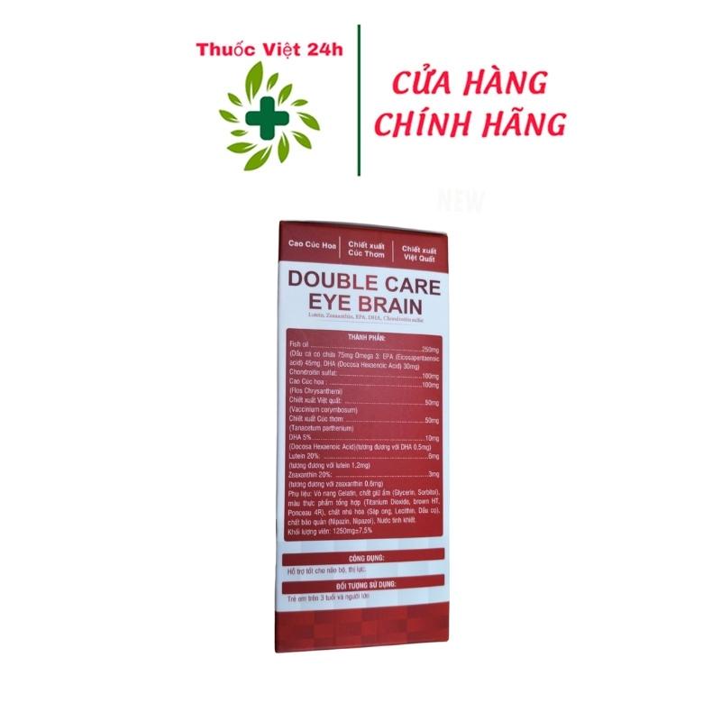 Double Care Eye Brain bổ sung dưỡng chất cho não bộ và mắt (Hộp 30 viên) - ThuocViet24h