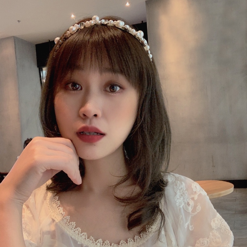 Băng Đô Đính Ngọc Trai Phong Cách Hàn Quốc Cho Nữ