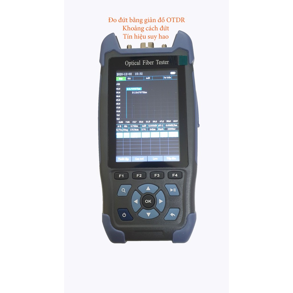 Máy đo điểm suy hao , điểm đứt cáp quang OTDR ELOIK ALK 3200S PRO bản 2 bức sóng