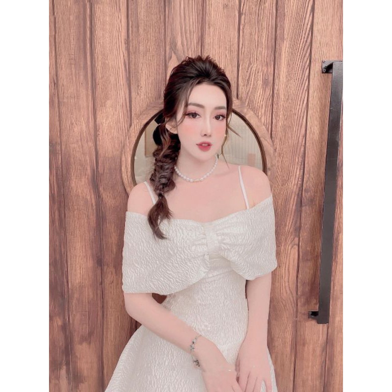 VÁY HAI DÂY QUÂY BÈO THIẾT KẾ V260