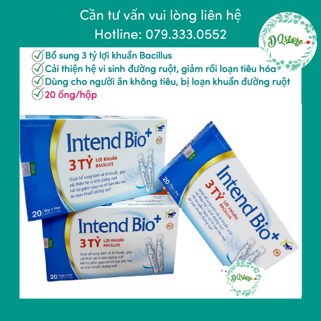 INTEND BIO 3 tỷ lợi khuẩn Bacillus- hộp 20 ống