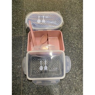 hộp cơm nhựa lúa mạch 3 ngăn