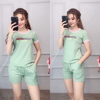 Bộ đồ nữ mặc ở nhà cotton