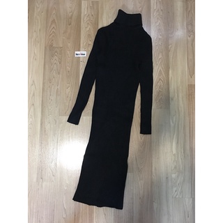 [SALE] [SẴN] [KÈM ẢNH THẬT] Váy len body cổ lọ siêu đẹp (dài 95cm)