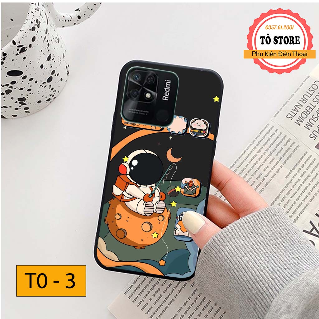 Ốp lưng Xiaomi Redmi 10C / Redmi 10A Phi hành gia vũ trụ ngân hà cá tính, trẻ trung, chất liệu in UV chống trầy xước