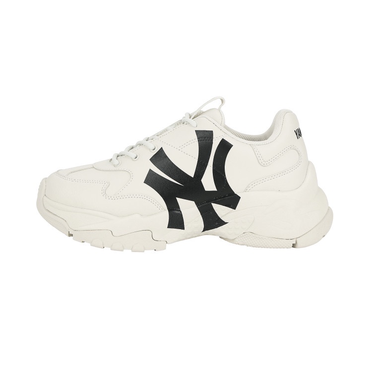 [CHÍNH HÃNG] GIÀY SNEAKER MLB BIG BALL CHUNKY A NEW YORK YANKEES - *MÀU TAN LOGO ĐEN* -  Code: 32SHC1011 50B