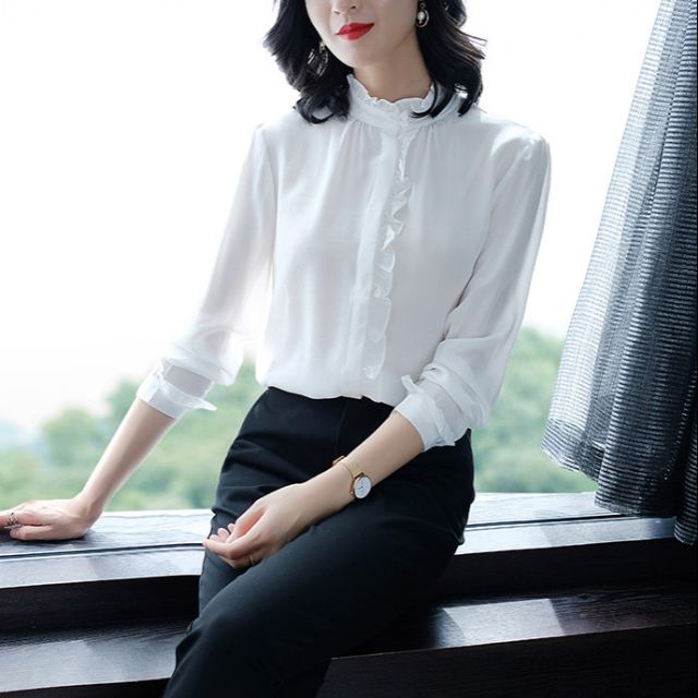 Áo sơ mi cổ trụ