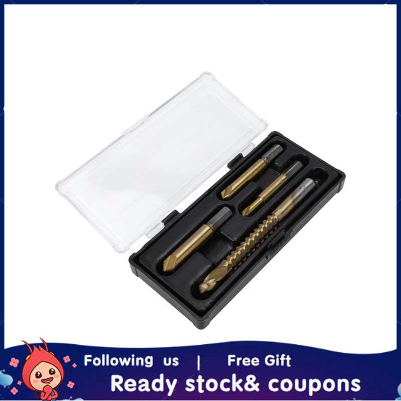 Bộ 4 mũi khoan titan 1 2 3 chất lượng cao