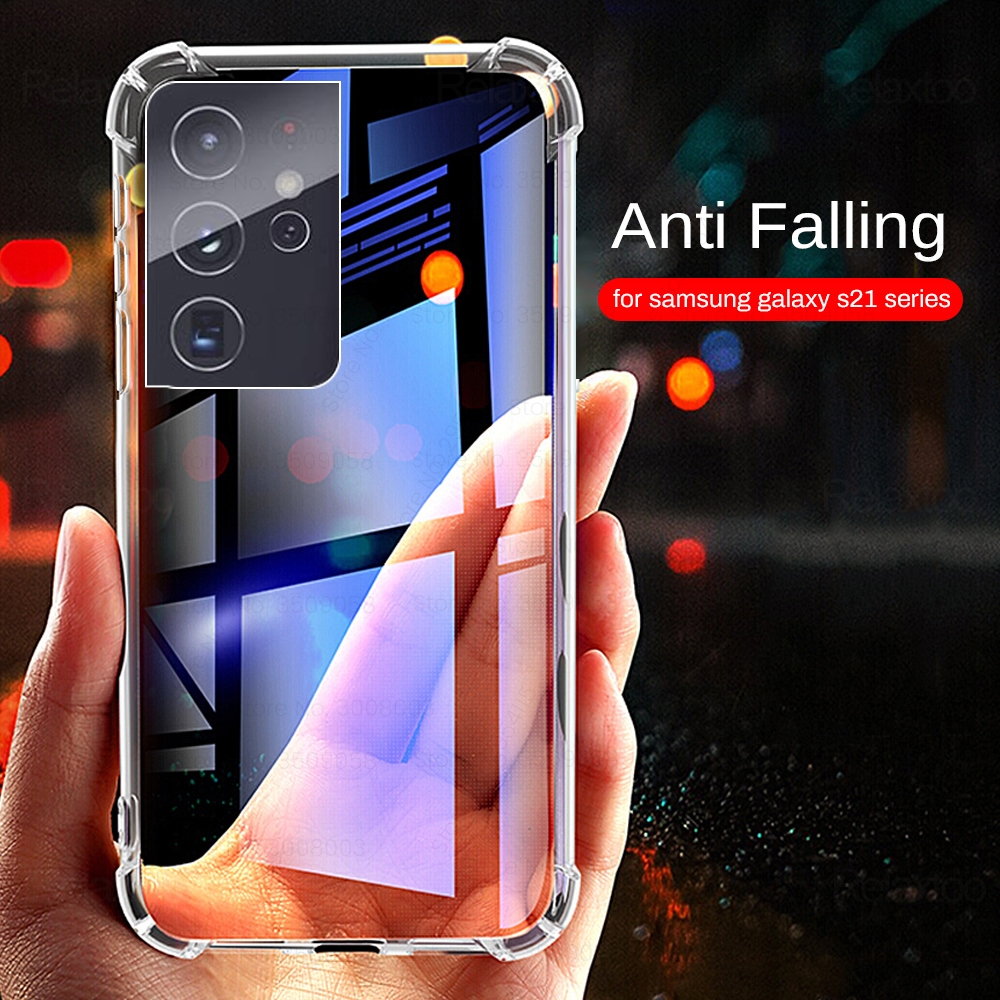 Ốp Điện Thoại Tpu Dẻo Trong Suốt Siêu Mỏng Cho Samsung Galaxy Note 20 S20 S21 Ultra S20 S10 S9 S8 Plus S20 Fe A02S A12 A42 M51