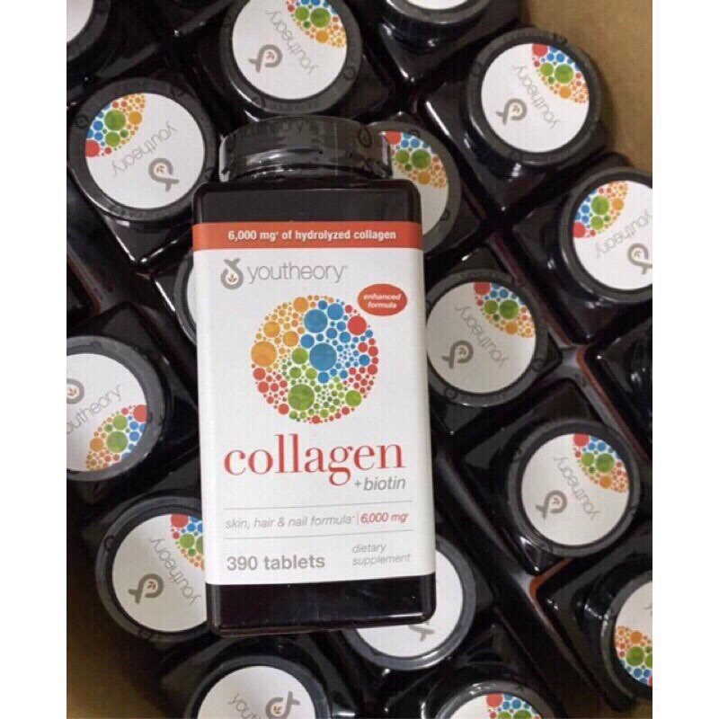 Collagen 390 viên collagen Youtheory Advanced Type 1,2&3