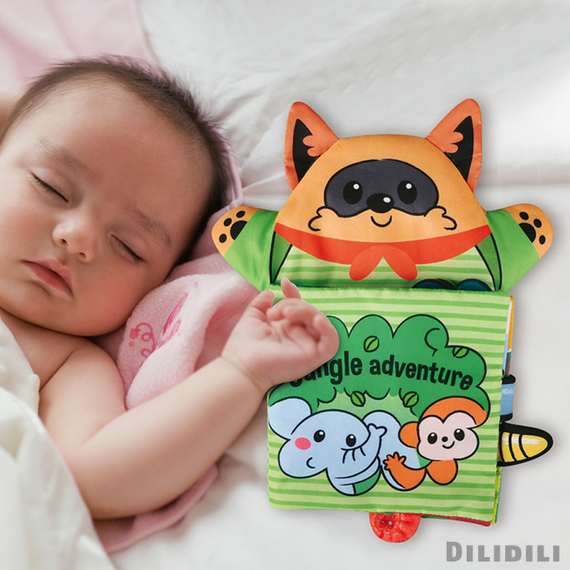 Colorful Baby Cloth Book Role Play Doll Baby Bath Book for Infant Kids Toy Books Durable and Washable