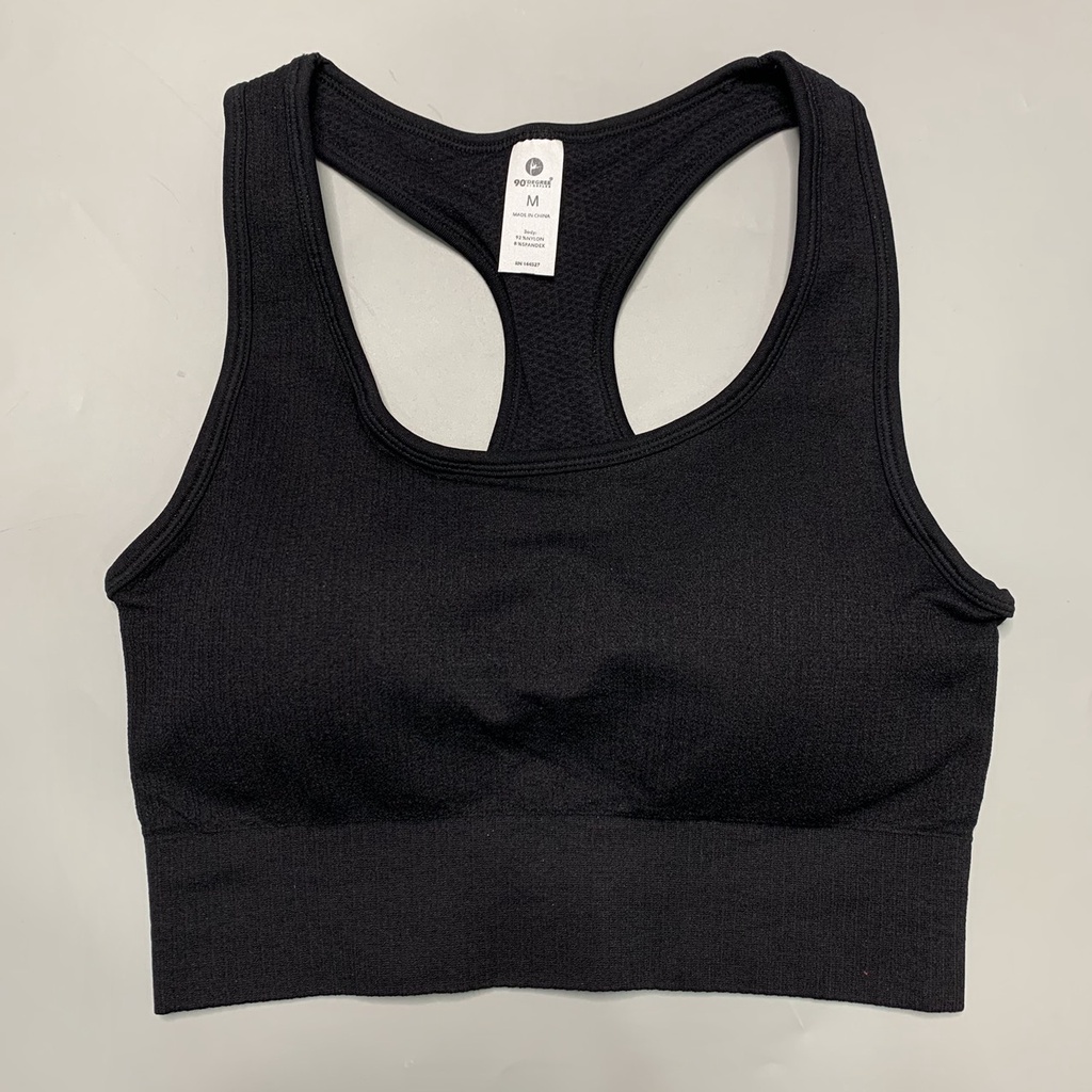 Áo Bra Thể Thao Tập Gym Yoga 90D Dáng 3 Lỗ Vải Thun Dệt Kim Co Dãn Tốt - BR0292
