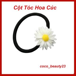 DÂY THUN CỘT TÓC, BUỘC TÓC NỮ HOA CÚC HÀN QUỐC ĐẸP DỄ THƯƠNG
