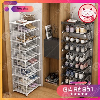 Kệ để giày dép ⚡𝐅𝐑𝐄𝐄𝐒𝐇𝐈𝐏⚡ Tủ - giá - kệ để giày dép lắp ghép đa năng cao cấp
