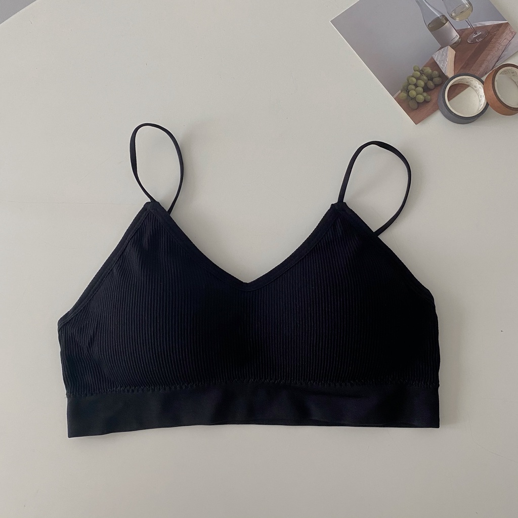 Áo Ngực Không Gọng Dây Đan Chéo Sau Lưng Cho Nữ