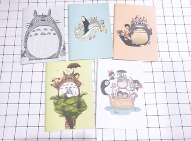 Vở kẻ ngang 72 trang Totoro V7 ,vở in hình dễ thương, vở hoạt hình anime