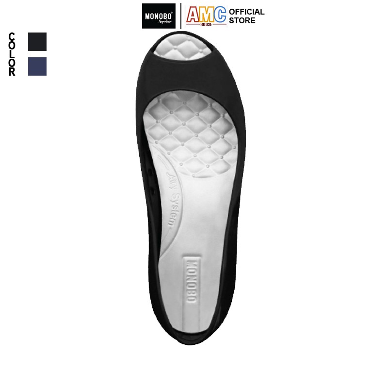 Giày Thái Lan nữ nhựa bóng cao cấp đi mưa hở mũi hiệu MONOBO - CATHY | BigBuy360 - bigbuy360.vn