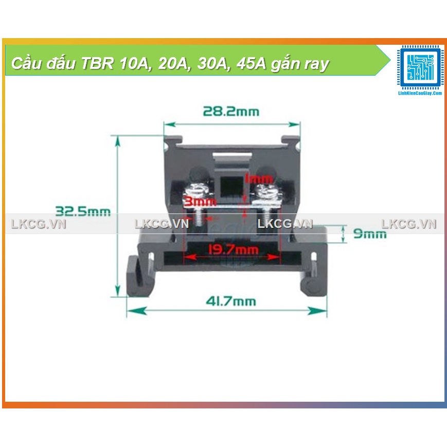 Cầu đấu TBR gắn ray