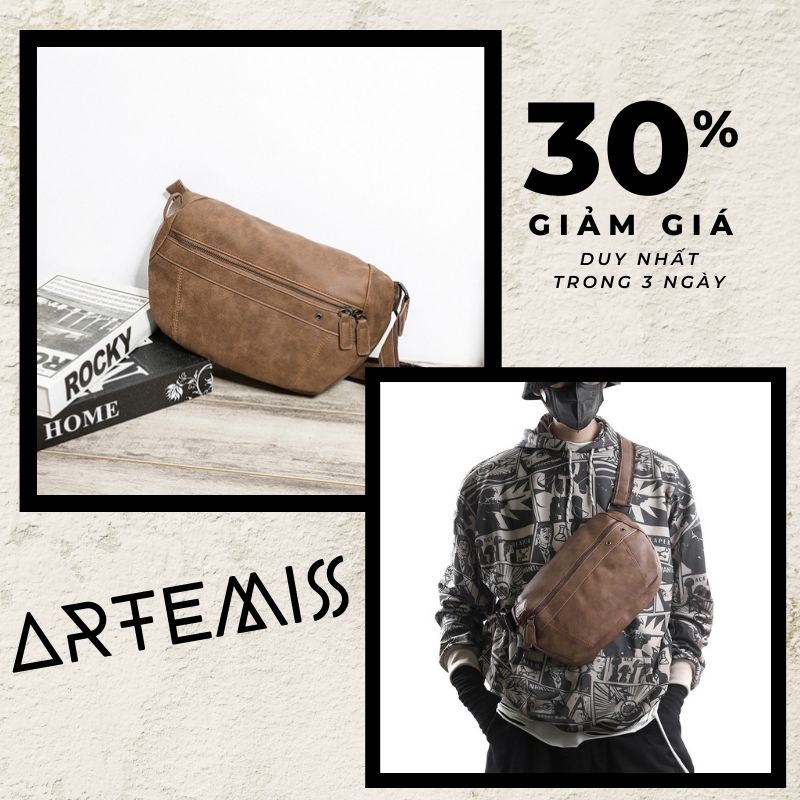 Túi đeo chéo nam bằng da | Thiết kế độc đáo, thời trang | Mã 16U10 | Chất lượng cao, giá tốt | Mua ngay tại Shopee