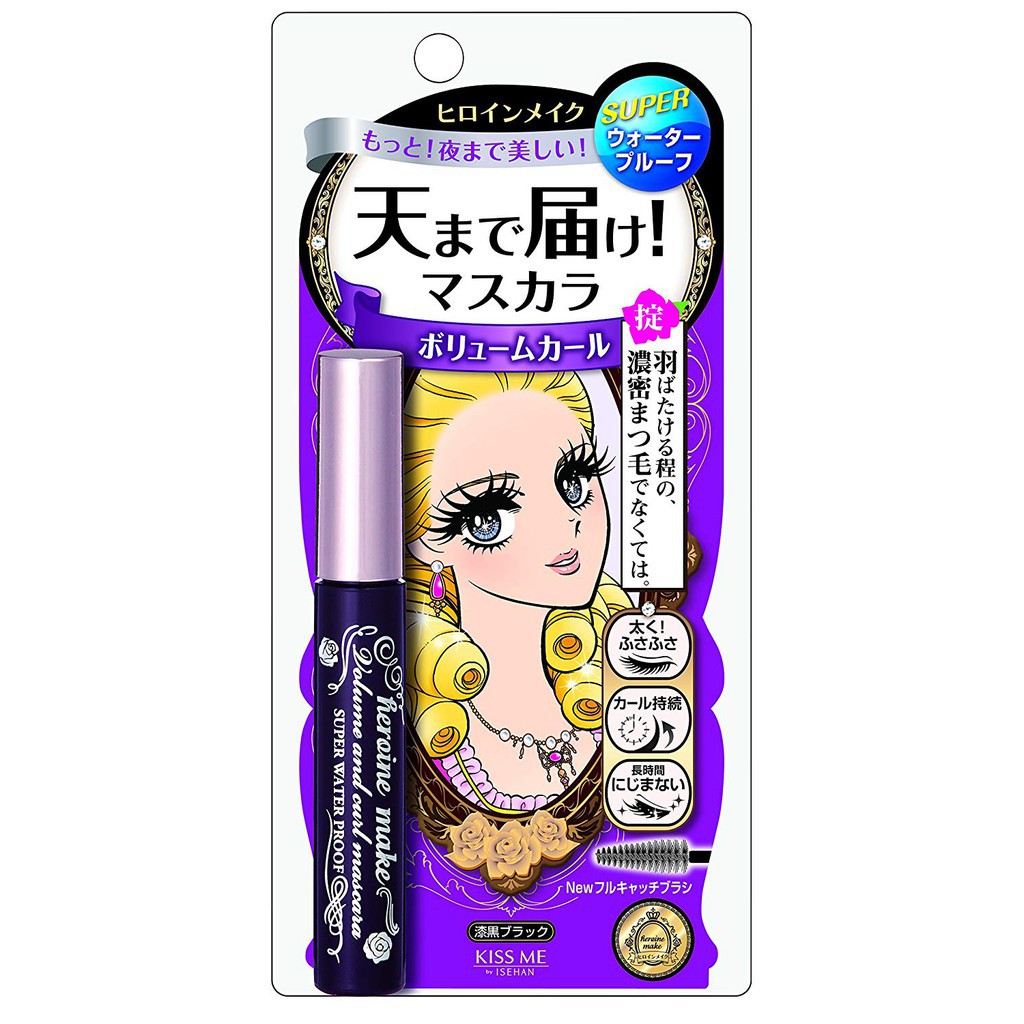 Mascara đen không trôi Isehan Kiss Me Heroine Waterproof giải 1 COSME Nhật - 4901433039635