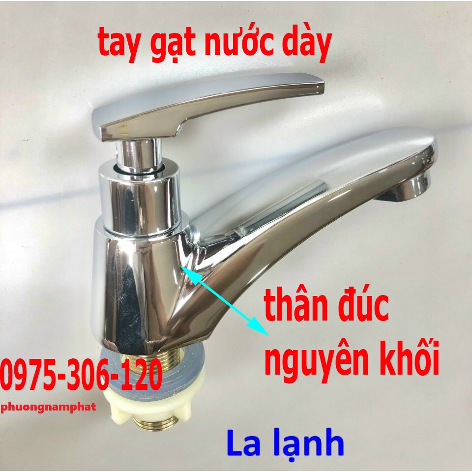 [LOẠI 1- HÀNG ĐÚC] Vòi Rửa Mặt Lavabo Lạnh N6003 đồng thau si sáng bóng la si lạnh tay cung
