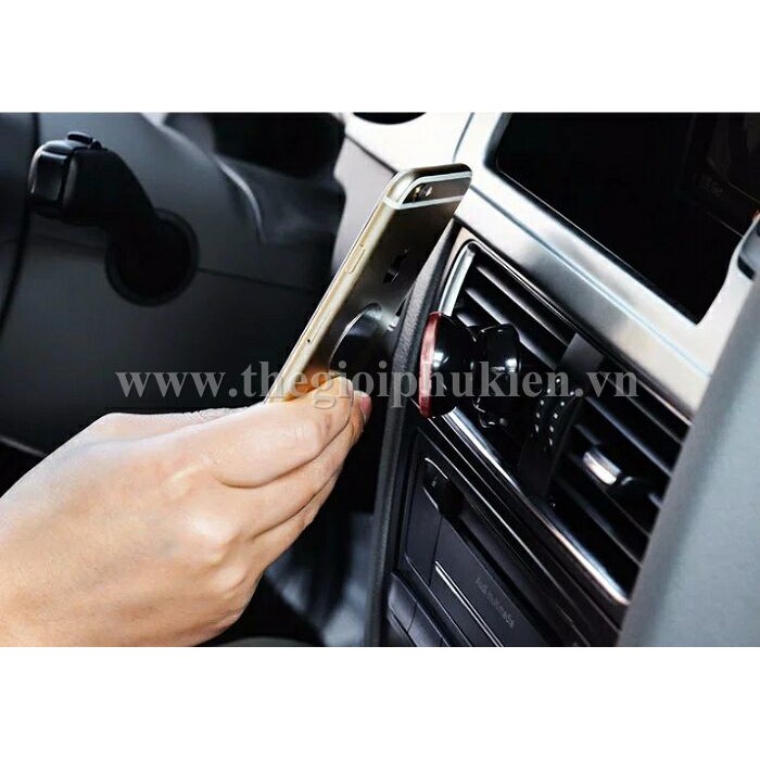 Bộ đế hít điện thoại cài khe cửa gió điều hòa chính hãng Hoco trên Xe hơi, Ô tô