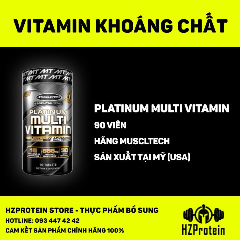 PLATINUM MULTI VITAMIN (90 VIÊN)-BỔ SUNG VITAMIN, KHOÁNG CHẤT THIẾT YẾU | BigBuy360 - bigbuy360.vn