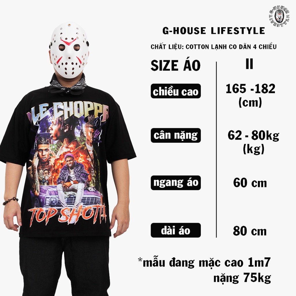 Áo Thun Rapper NLE Choppa Oversize Phong Cách Hiphop Unisex G-House Lifestyle | BigBuy360 - bigbuy360.vn