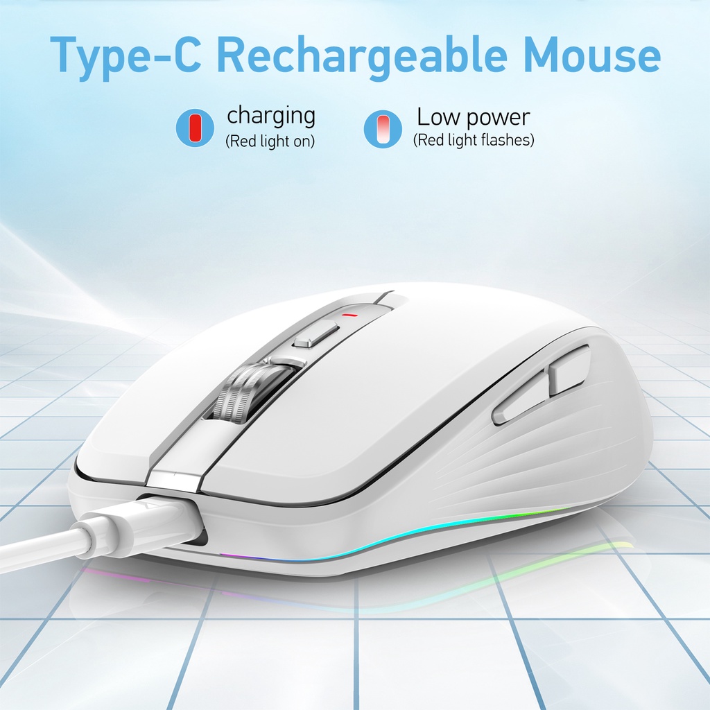 CHUỘT BLUETOOTH WIRELESS FMOUSE M303 THỜI TRANG - CHỐNG ỒN - PIN SẠC