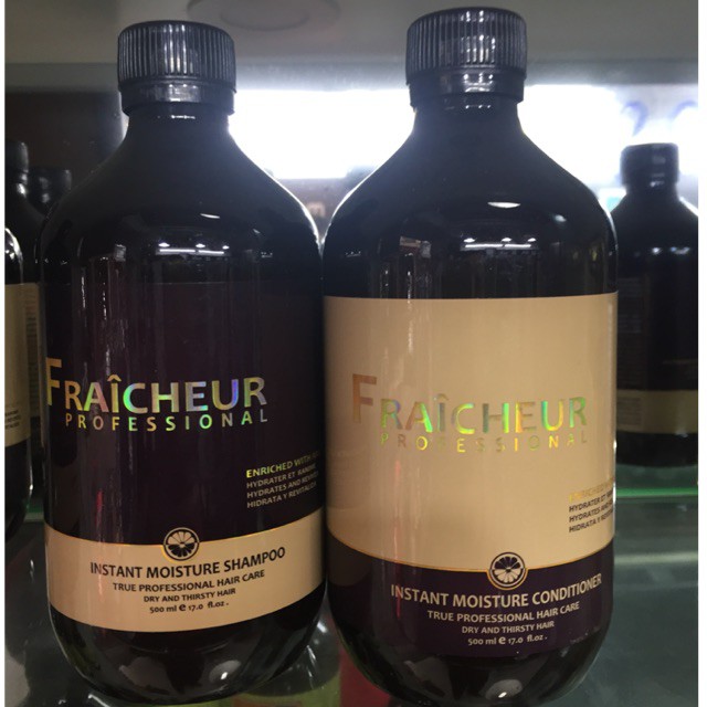 FRAICHEUR - Cặp Dầu Gội Dầu Xả Dưỡng Ẩm Phục Hồi Hương Nước Hoa Fraicheur 500ml