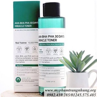 NƯỚC HOA HỒNG SOME BY MI AHA-BHA-PHA 30 DAYS MIRACLE TONER