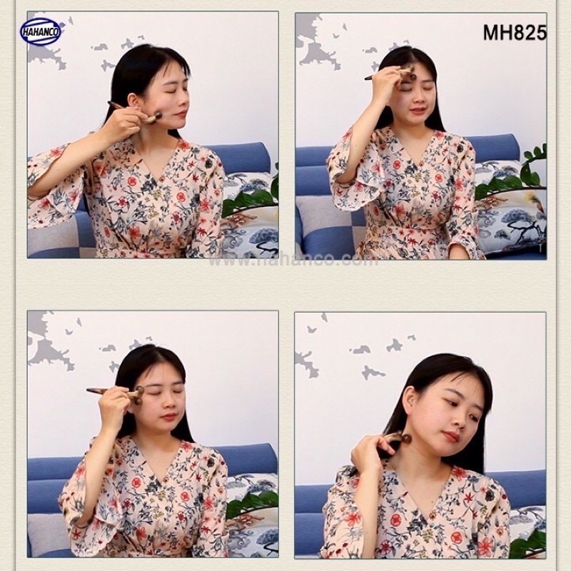 Dụng cụ massage nâng cơ mặt và da ấn huyệt bằng sừng trâu đen ( MH835) HAHANCOSHOP