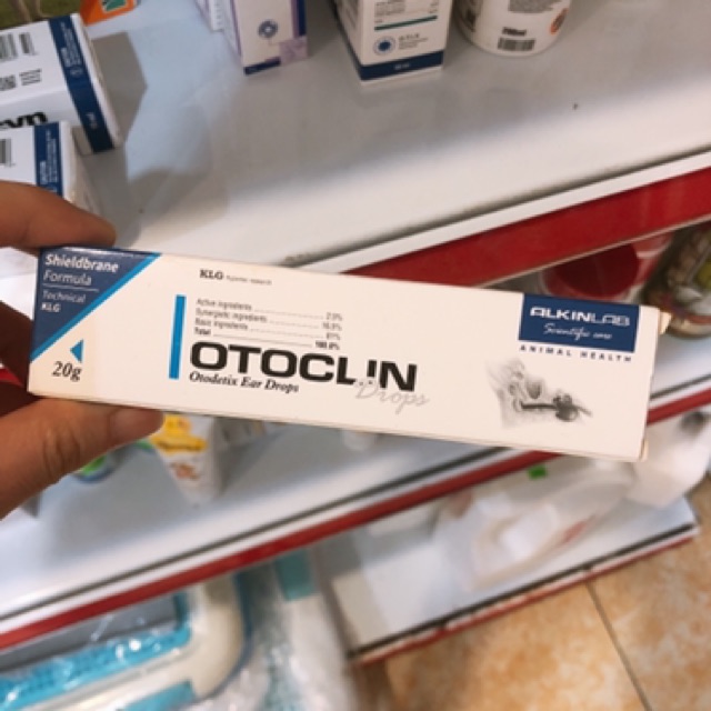 Trị viêm tai, rận tai cho chó mèo ALKIN OTOKLEN/OTOCLIN 20g