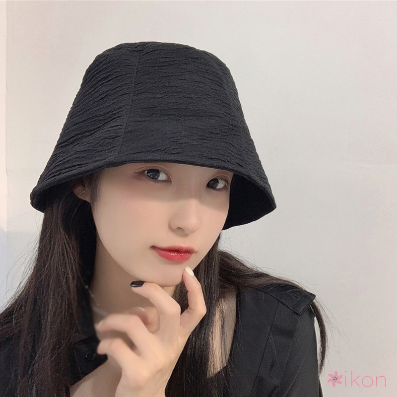 mũ lưỡi trai Mũ tai bèo che nắng chống gió màu trơn nhẹ nhàng phong cách cổ điển dành cho bạn nữ56-58cm mũ bucket