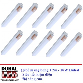Combo - Bộ 10 Bóng đèn Led tuýp 1m2 T8 18W SDHD118 Duhal