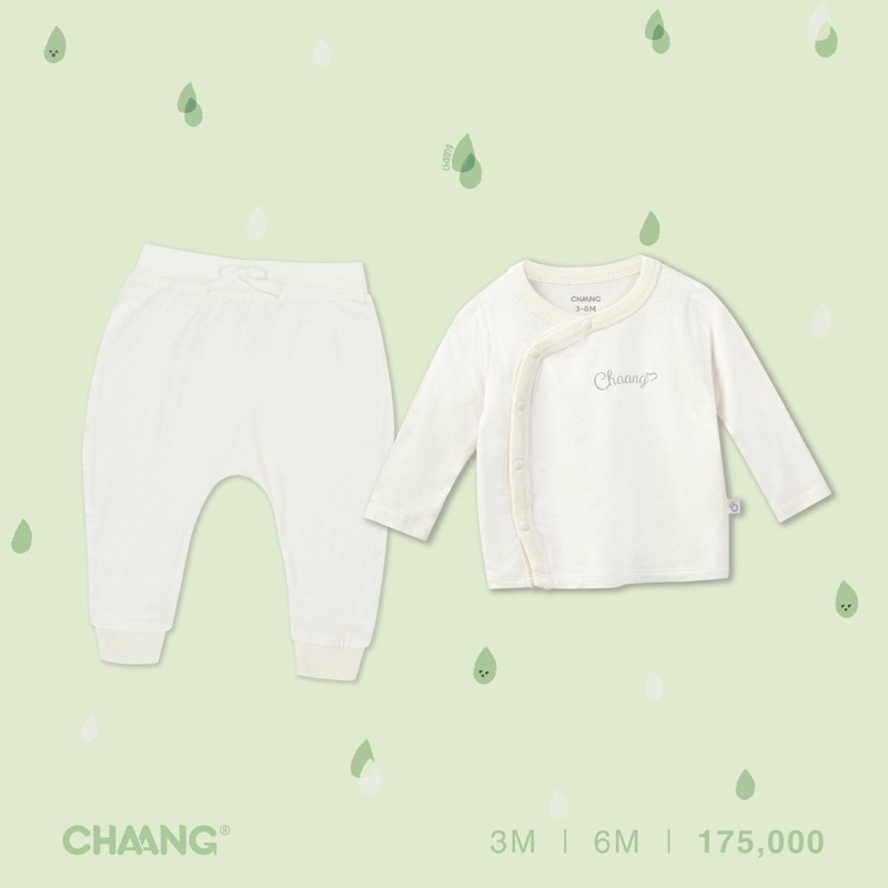 Bộ cài chéo CHAANG sơ sinh vải cotton dreamy BST mới mỏng mát